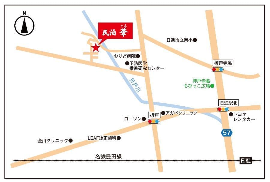 民泊　華　MAP　地図